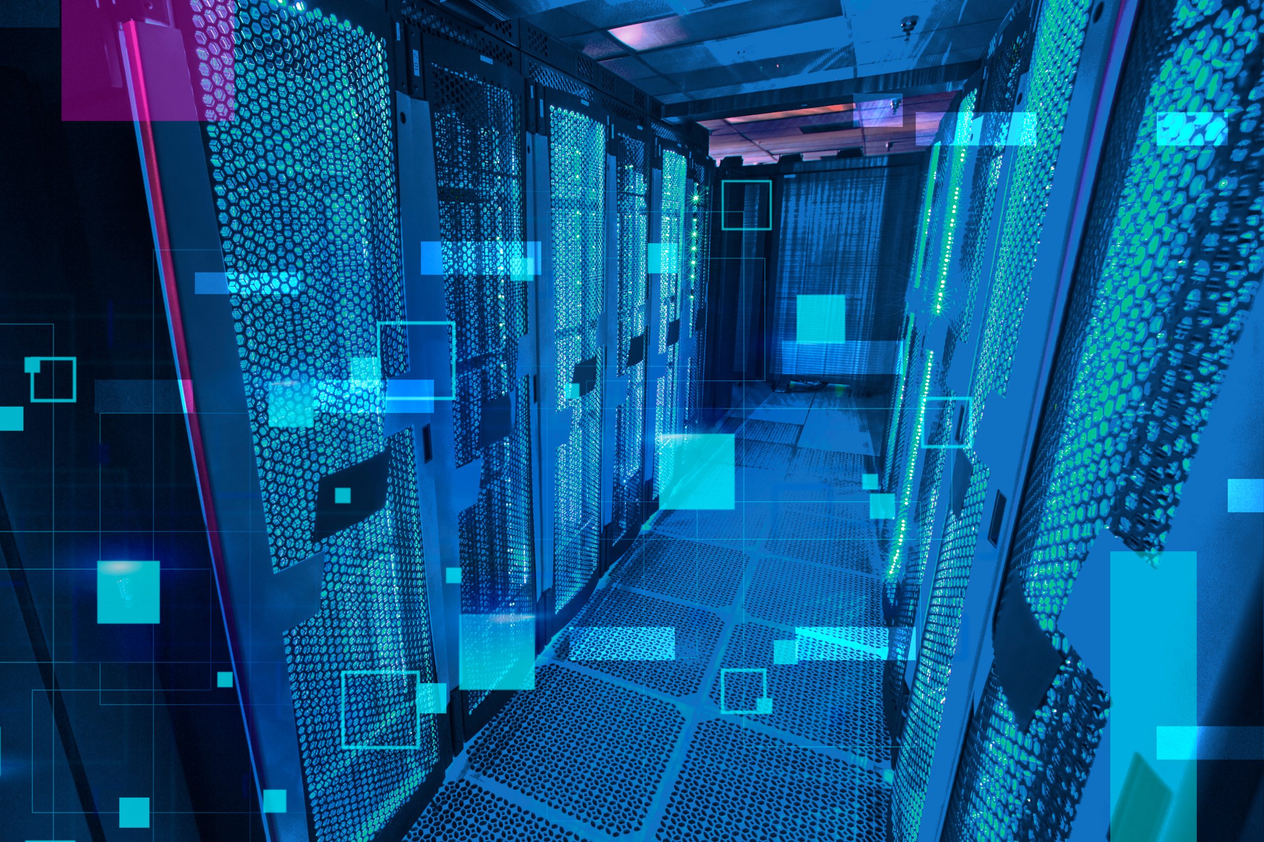 NCCS Discover Supercomputer. Original from NASA. Digitally enhan